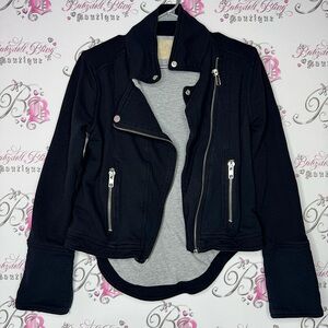 Chaser jacket coat zip up zippers black grey stunning business vibes luxury luxe